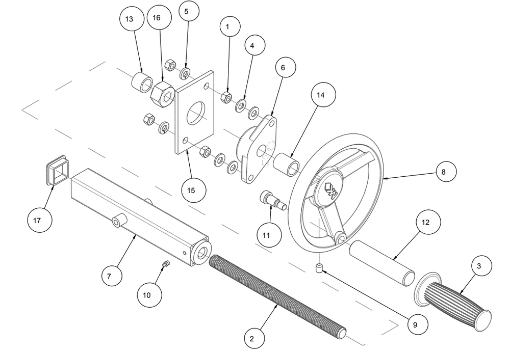Section 07 Diagram and Parts List for MK-5007T 160641 MK Diamond Concrete Saw